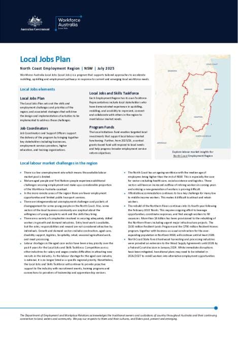 North Coast Local Jobs Strategic Plan